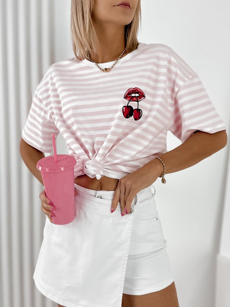 BLUZKA CERISES PUDROWY RÓŻ