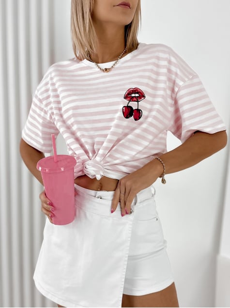 BLUZKA CERISES PUDROWY RÓŻ