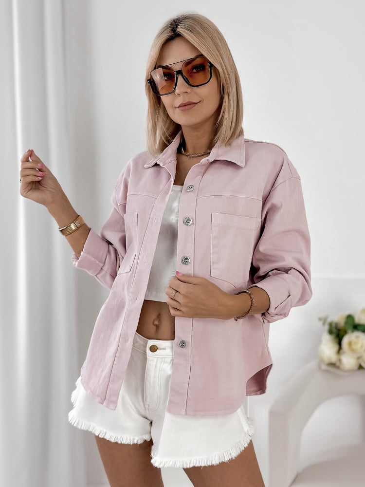 KURTKA ROANIE PUDROWY RÓŻ