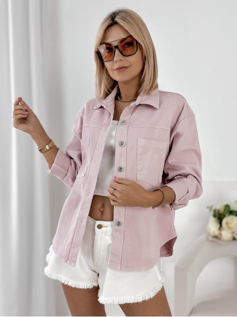 KURTKA ROANIE PUDROWY RÓŻ