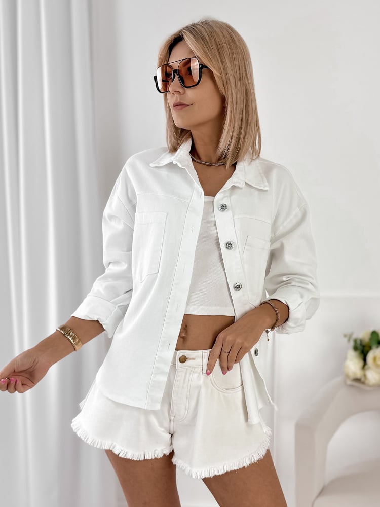 KURTKA ROANIE BIAŁA