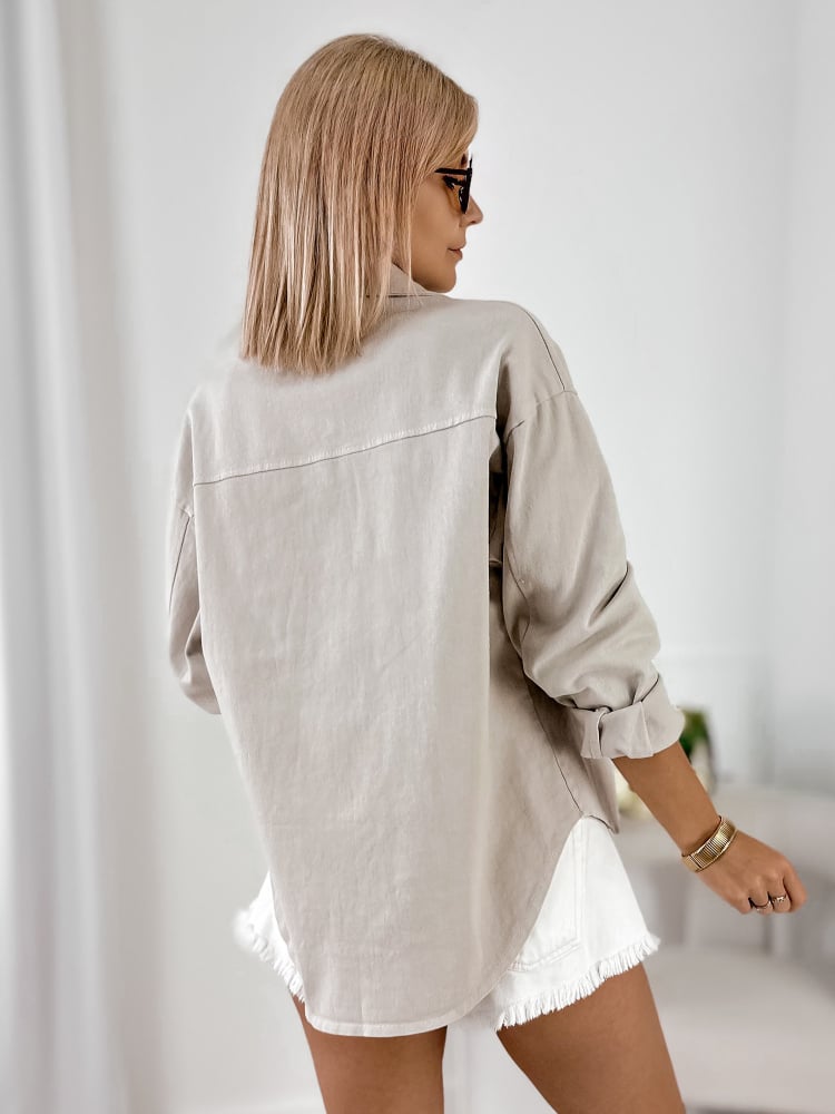 KURTKA ROANIE JASNOBEŻOWA