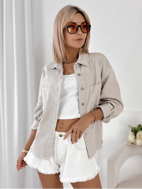 KURTKA ROANIE JASNOBEŻOWA