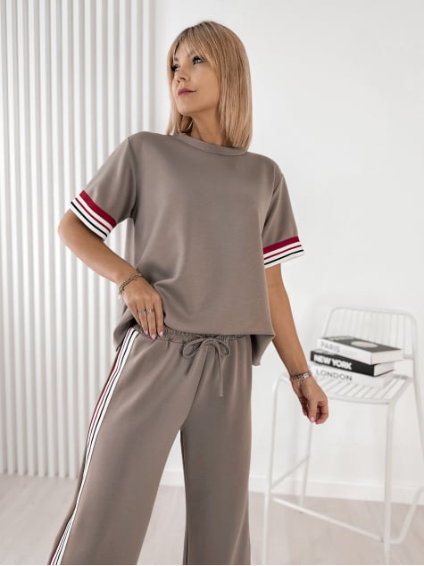 KOMPLET BUENNA BRĄZOWY