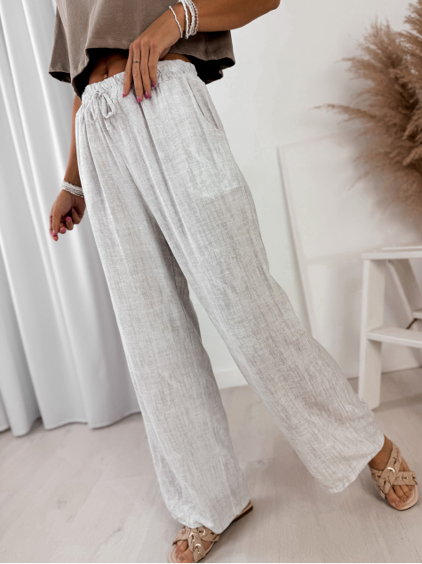 SPODNIE CALABRIA BIAŁE