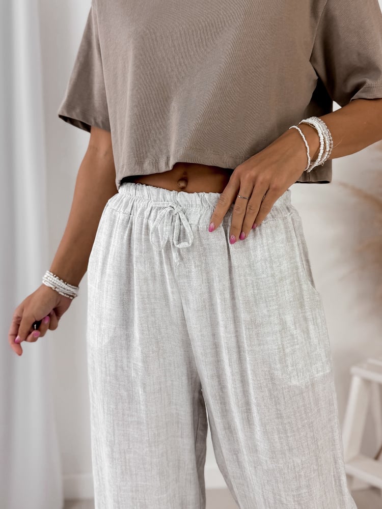 SPODNIE CALABRIA BIAŁE