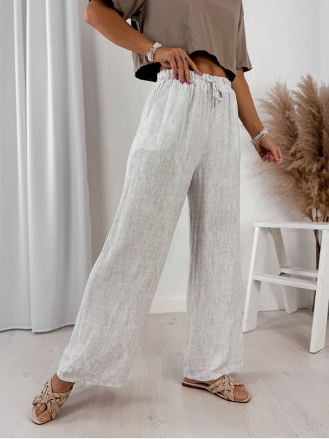 SPODNIE CALABRIA BIAŁE