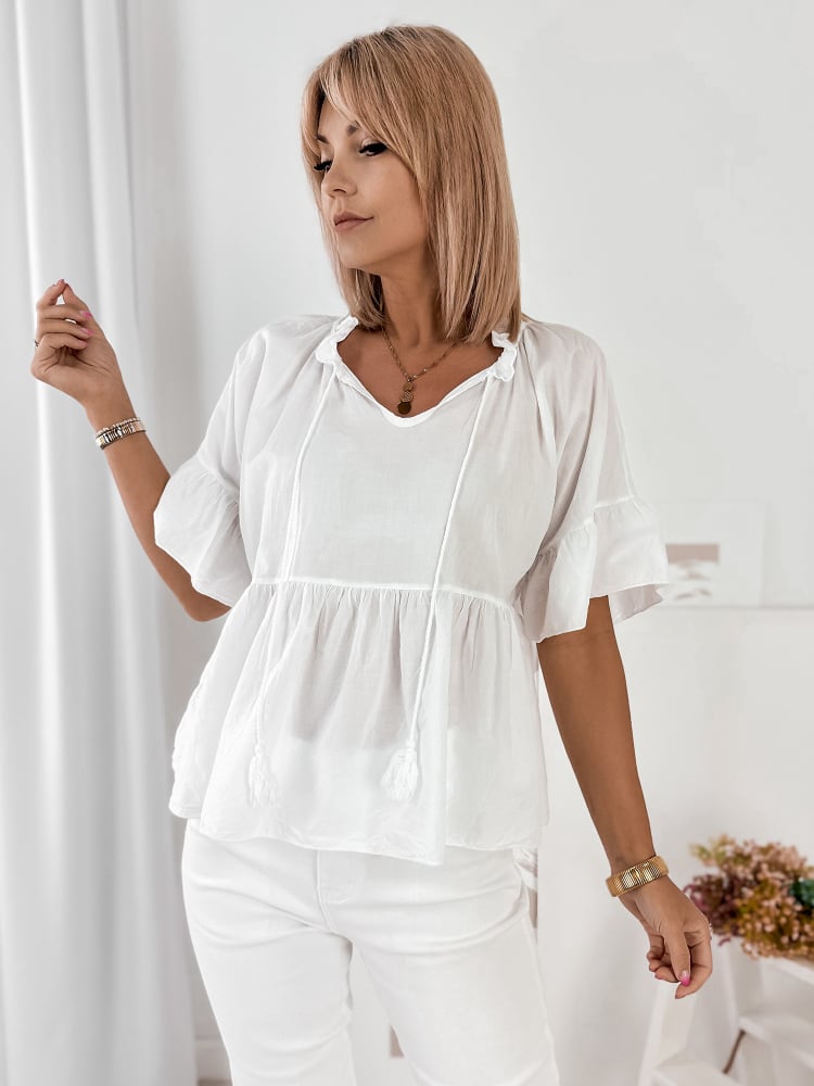 BLUZKA FAVINYA BIAŁA