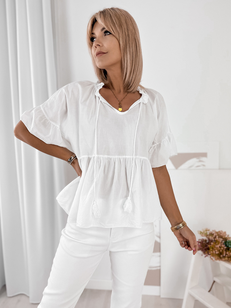 BLUZKA FAVINYA BIAŁA