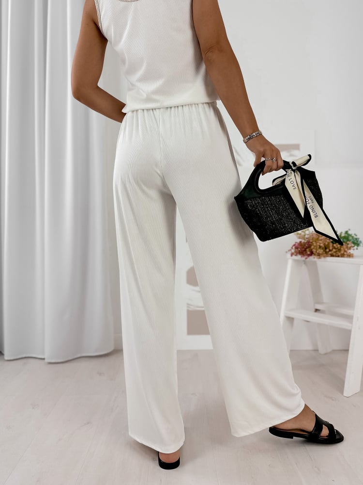 SPODNIE PIEMONTE ECRU