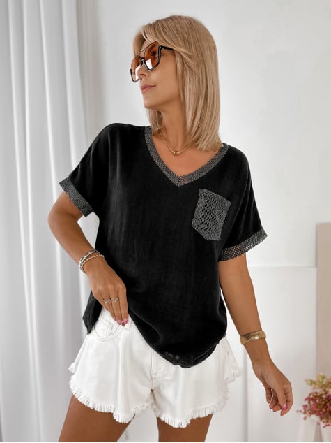 BLUZKA YORKINA CZARNY