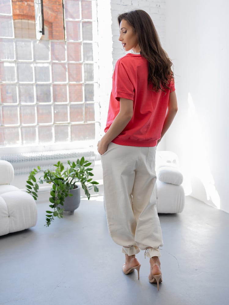 BLUZKA CANTALIA MALINOWA