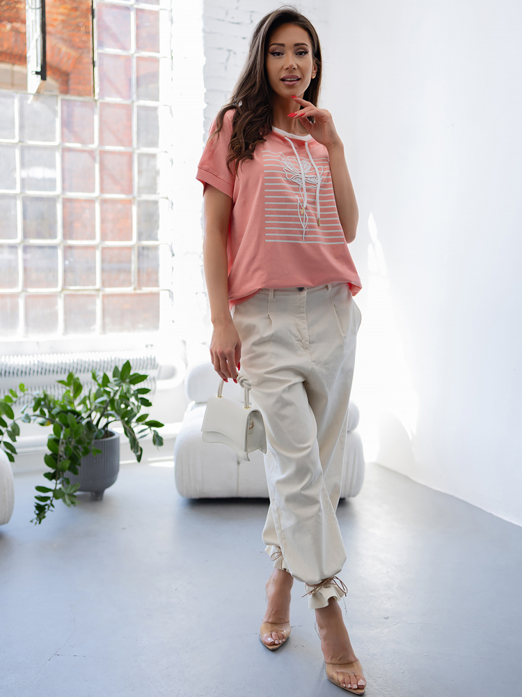 BLUZKA CANTALIA KORALOWA