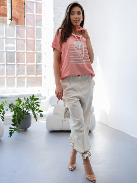 BLUZKA CANTALIA KORALOWA