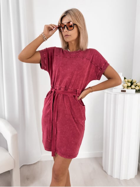 SUKIENKA BAEZA MALINOWA