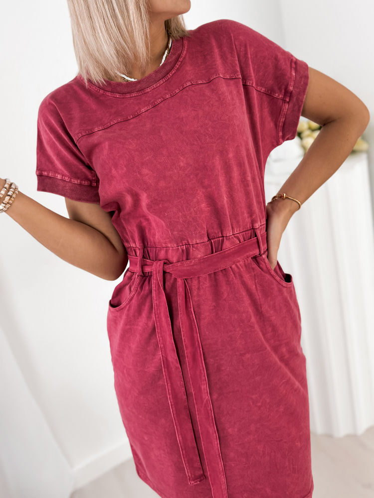 SUKIENKA BAEZA MALINOWA