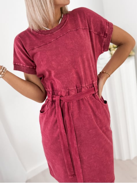 SUKIENKA BAEZA MALINOWA