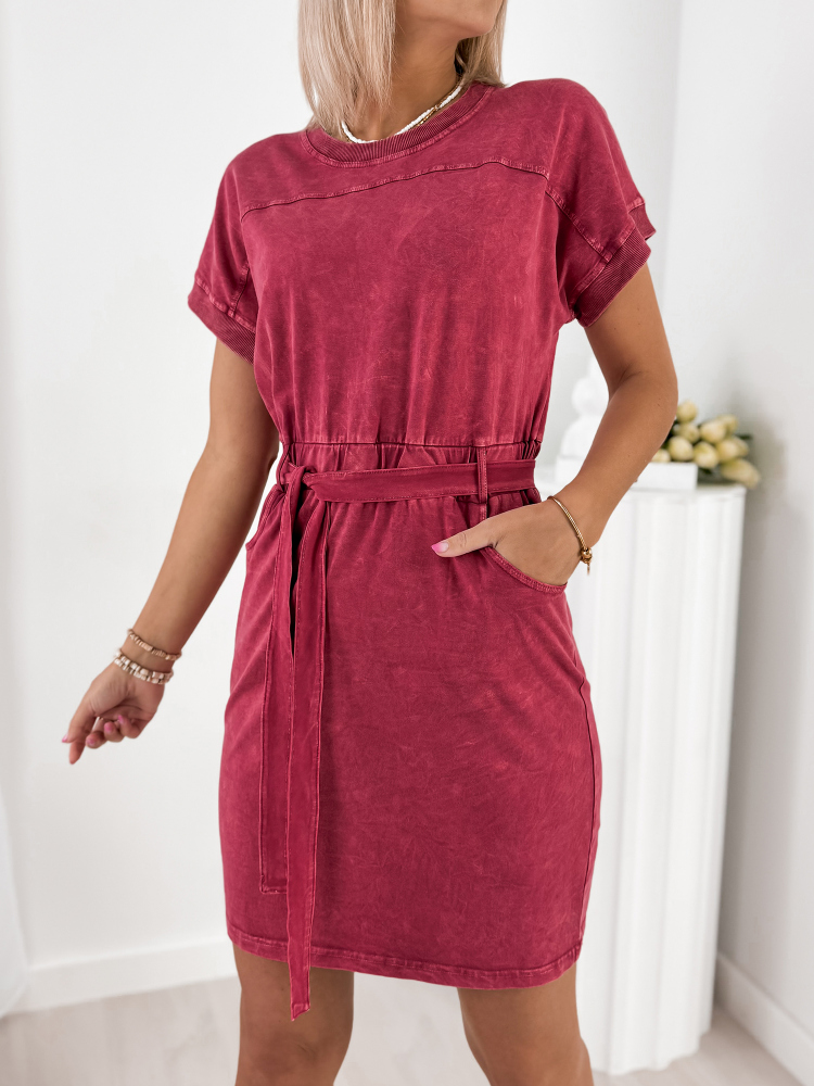 SUKIENKA BAEZA MALINOWA