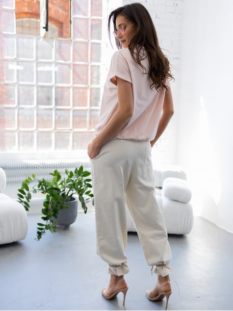 BLUZKA KELISSA PUDROWY RÓŻ