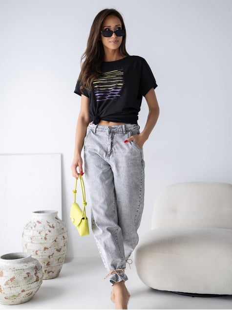 BLUZKA TIRALIA CZARNA