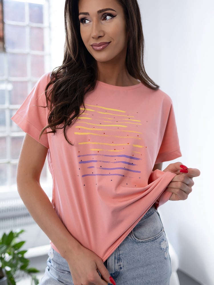 BLUZKA TIRALIA BRZOSKWINIOWA