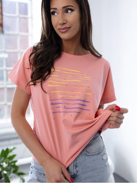 BLUZKA TIRALIA BRZOSKWINIOWA