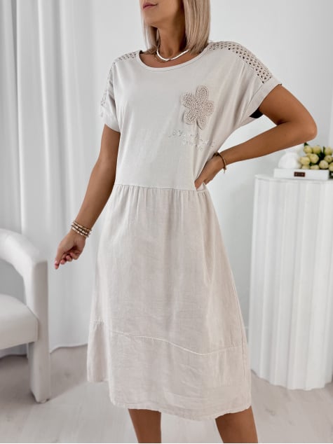 SUKIENKA ROCHE BEŻOWA