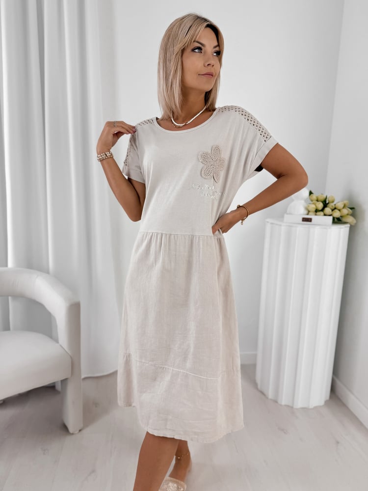 SUKIENKA ROCHE BEŻOWA