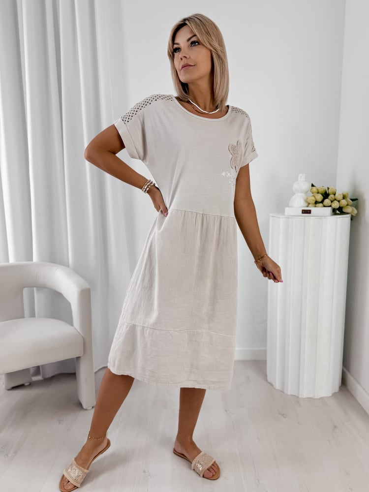 SUKIENKA ROCHE BEŻOWA