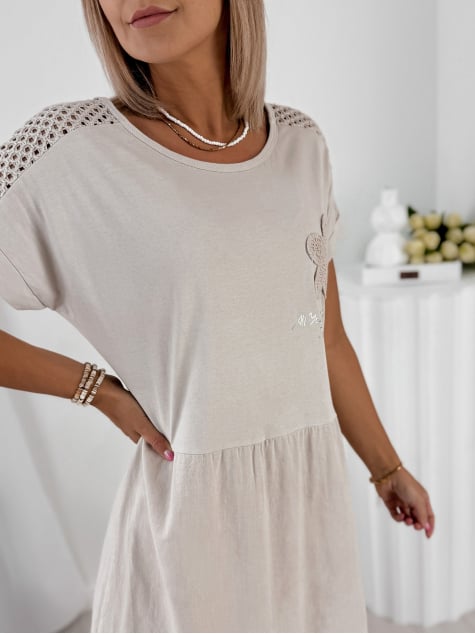 SUKIENKA ROCHE BEŻOWA