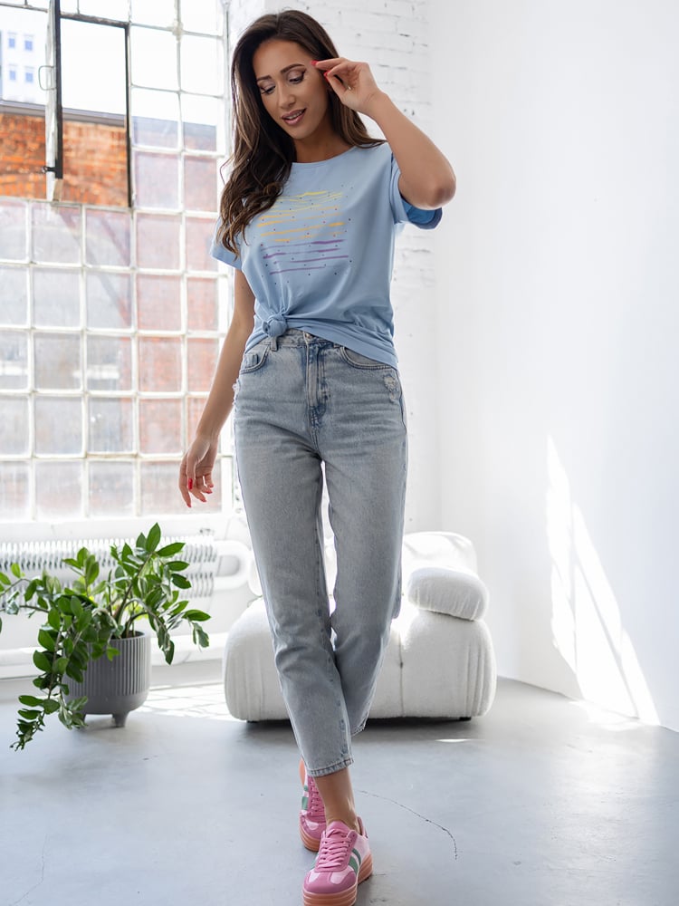 BLUZKA TIRALIA BŁĘKITNA