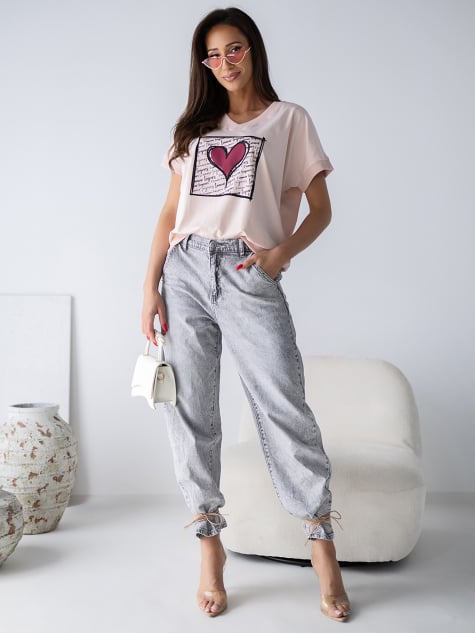 BLUZKA ELZANI PUDROWY RÓŻ