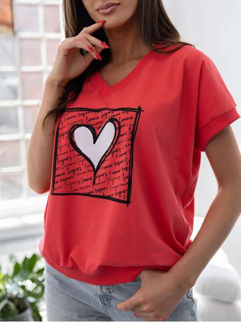 BLUZKA ELZANI MALINOWA