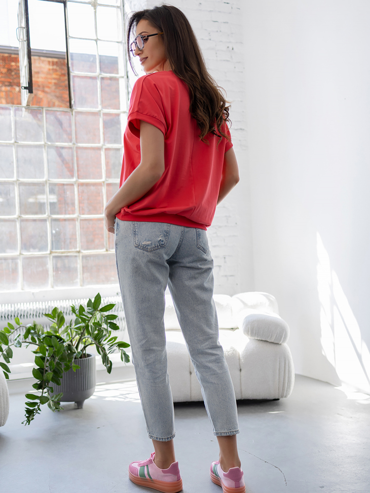 BLUZKA ELZANI MALINOWA