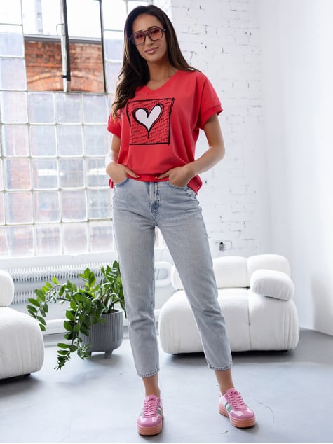 BLUZKA ELZANI MALINOWA