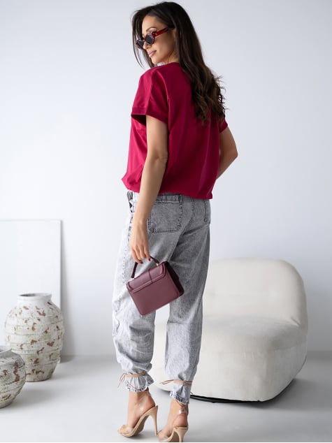 BLUZKA ELZANI BORDOWA