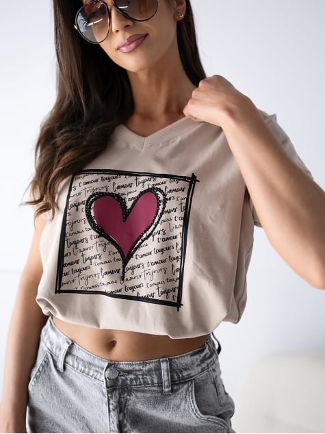 BLUZKA ELZANI BEŻOWA