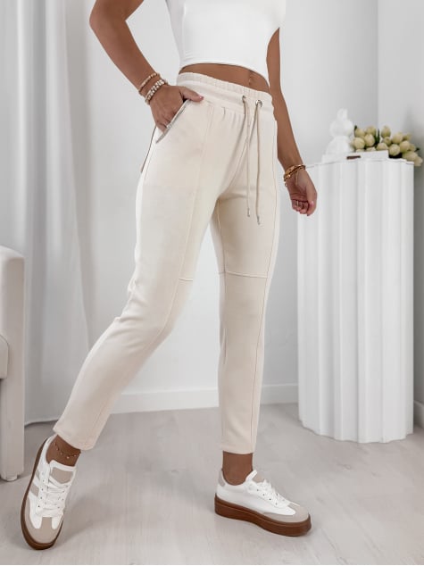 SPODNIE FRONTERA ECRU