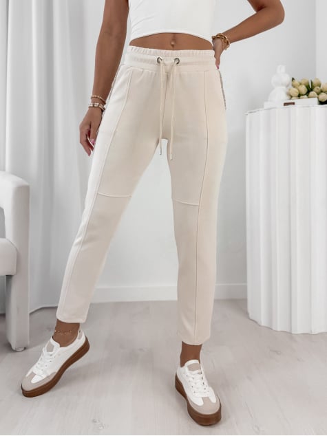 SPODNIE FRONTERA ECRU