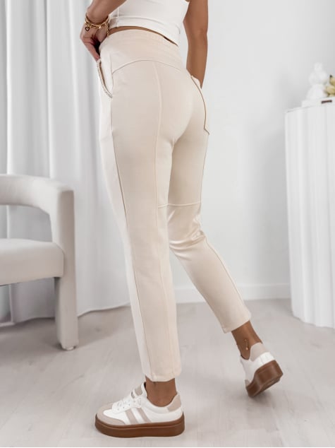 SPODNIE FRONTERA ECRU