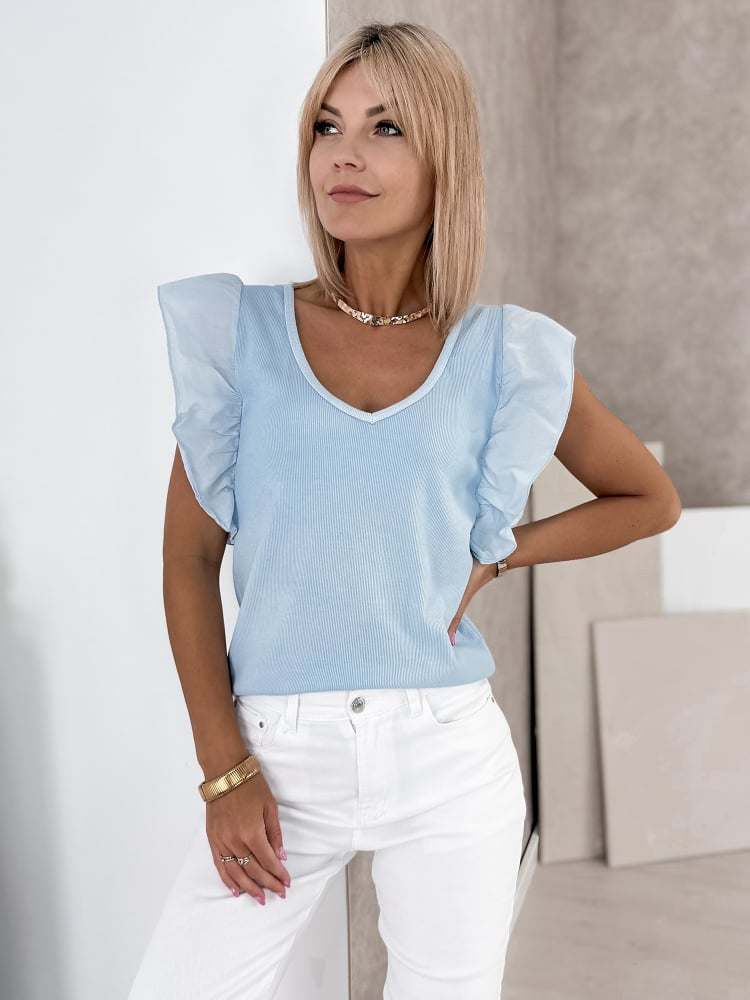 BLUZKA TORILDE BŁĘKITNA