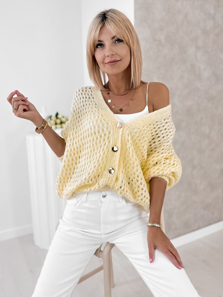 SWETER FJOLNA ŻÓŁTY