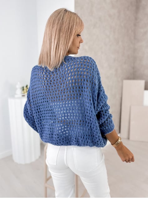 SWETER FJOLNA NIEBIESKI