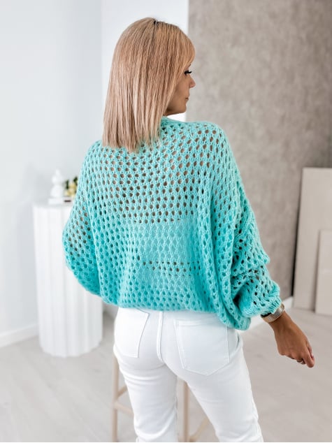 SWETER FJOLNA MIĘTOWY