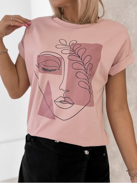 BLUZKA CORRINA JASNORÓŻOWA