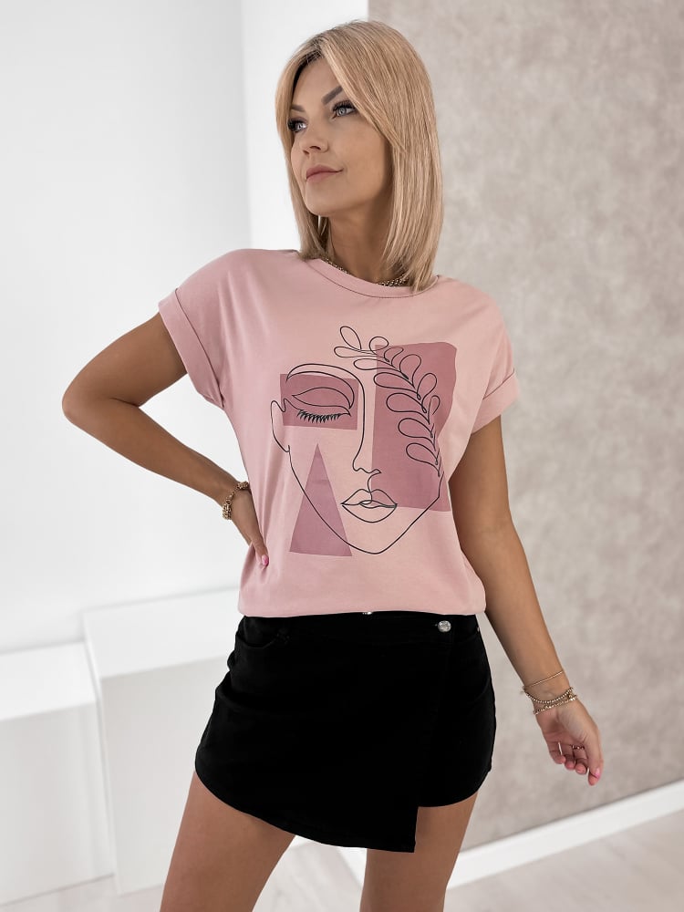 BLUZKA CORRINA JASNORÓŻOWA