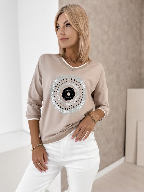 BLUZKA GLORIA BEŻOWA