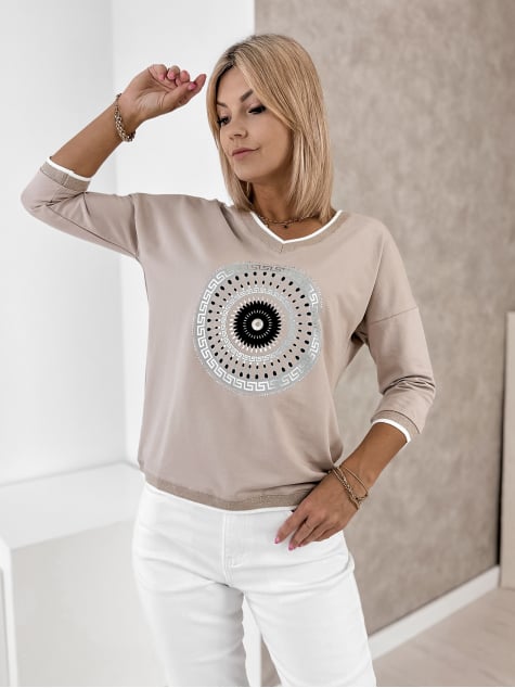 BLUZKA GLORIA BEŻOWA