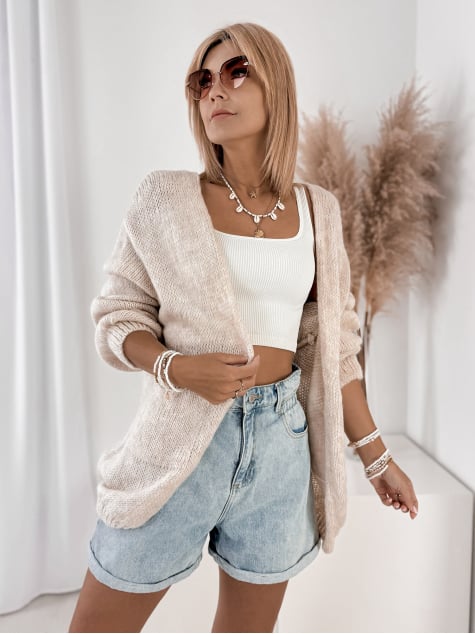 KARDIGAN ANTILA BEŻOWY