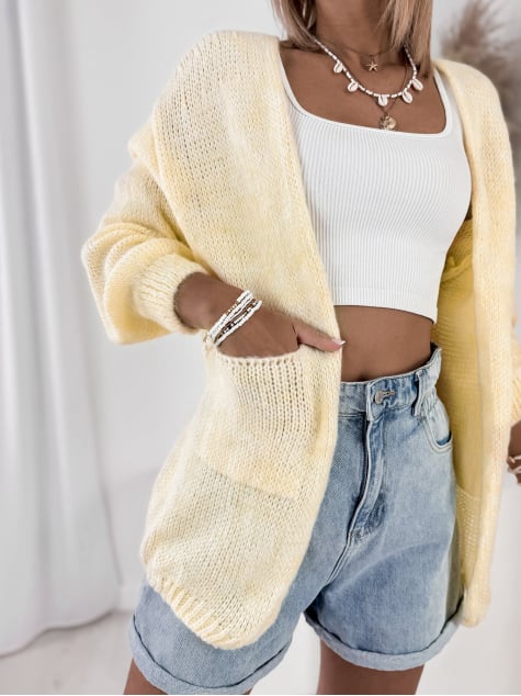 KARDIGAN ANTILA ŻÓŁTY